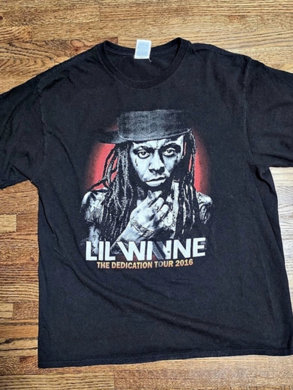Delta Pro Weight Lil Wayne The Dedication Tour 2016 Graphic Tee Large